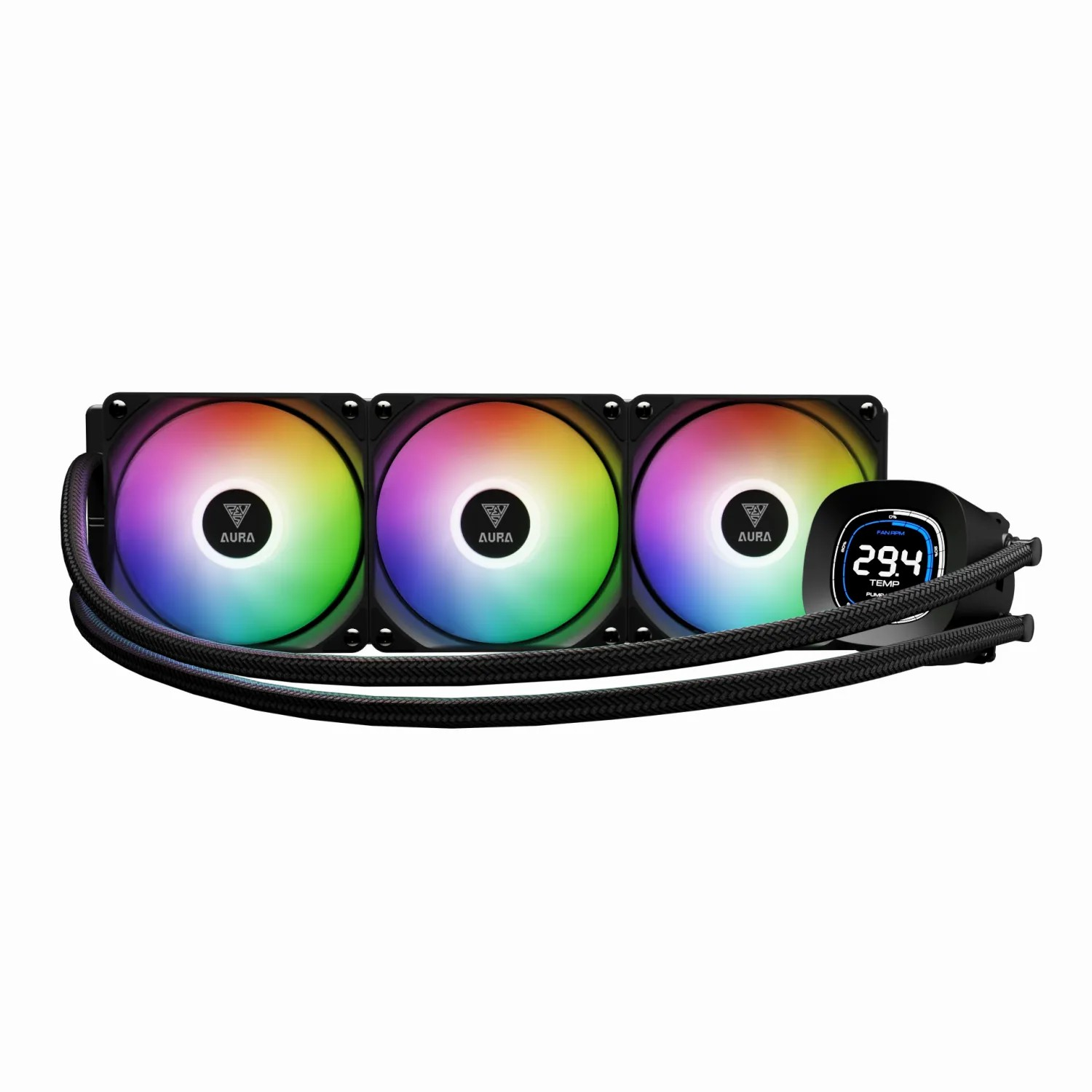 سیستم خنک‌کننده آبی گیم دیاس مدل AURA GL360 DIGITAL